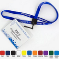 1/2" Nylon Name Tag Lanyard w/ Slim J-Hook (1 Color)